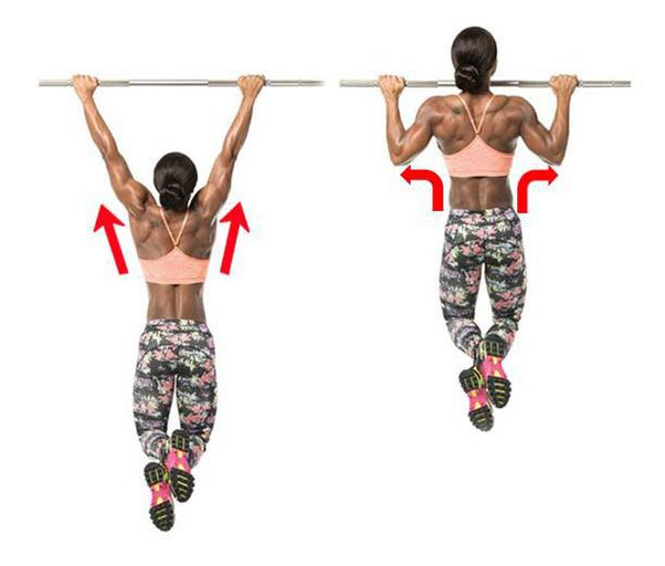 wide grip pull ups explained in two steps