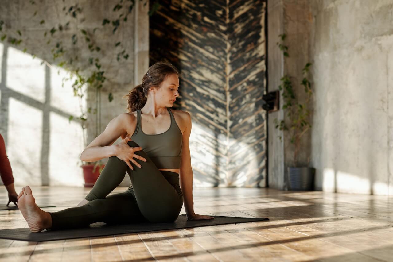 Woman meditating